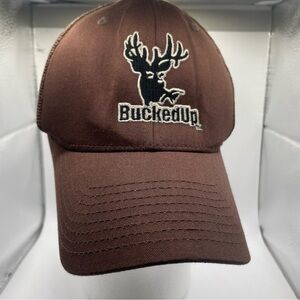 Bucked Up flex fit mesh hat/ cap by Yupoong. Antlers. Deer One size.